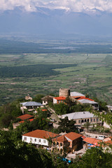 Fototapeta na wymiar Signagi landscape in the Georgia