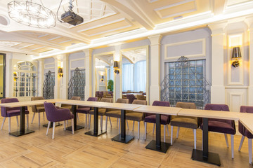 Interior of a luxury hotel conference room