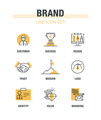 BRAND LINE ICON SET