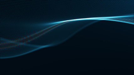Technology digital wave background concept.