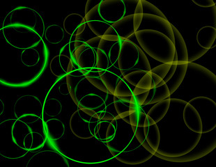 Multicolored abstraction. Movement of figures