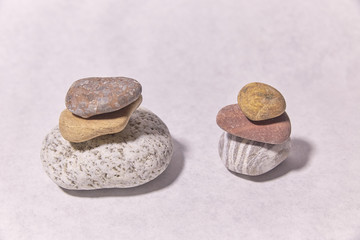 Fototapeta na wymiar stones on the surface. small objects