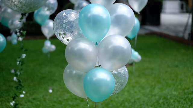 balloon background, birthday party, colorful