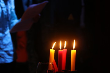 candle in the dark