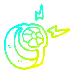 cold gradient line drawing cartoon magic ring