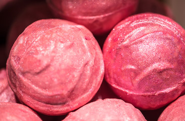 Shop of natural cosmetics, salt bombs for a bath