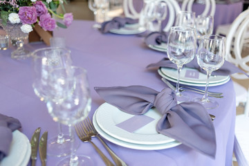 Magnificent table appointments of a holiday table