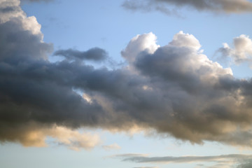 Fototapeta na wymiar Cloudy Sky with Cumulus Clouds