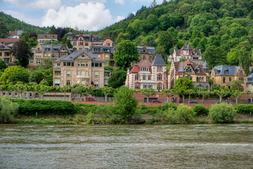 Fototapeta na wymiar City view of Heidelberg in Germany