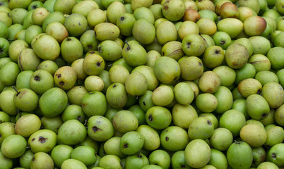 Jujube fruit kept for sale