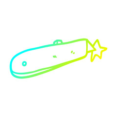 cold gradient line drawing cartoon work knife