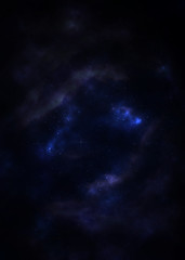 Naklejka na ściany i meble Starry space nebula