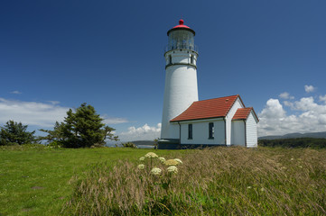 Fototapeta na wymiar Point blanco lighthouse