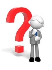 悩むビジネスマン