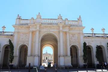 Fototapeta na wymiar Arc de Triomphe ou Arc Héré dans la ville de Nancy construit au 18 ème siècle, région Lorraine, France