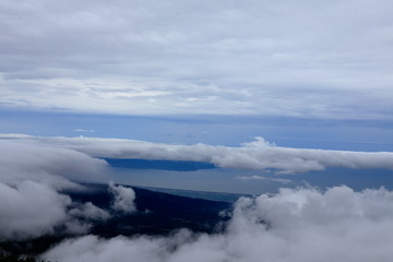 sea of clouds.