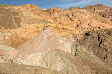Fototapeta na wymiar Artist's palette in the death valley national park USA