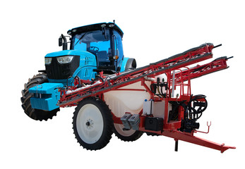 Agricultural tractor and tractor trailed sprayers