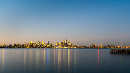 Melbourne Skyline - Dusk 