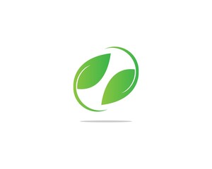 Logos of green leaf ecology nature element vector icon