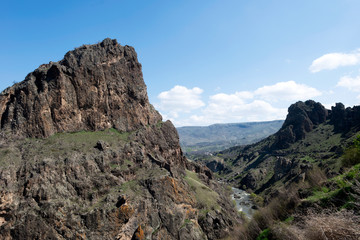 Mountain Landscape in Northern Armenia and Southern Georgia, taken in April 2019\r\n' taken in hdr