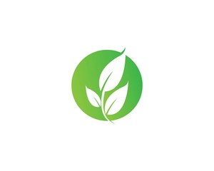 Logos of green leaf ecology nature element vector icon