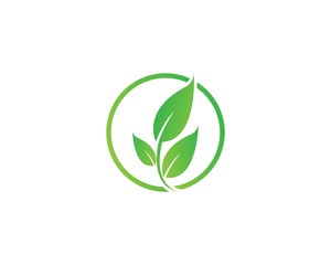 Logos of green leaf ecology nature element vector icon