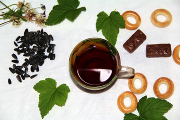 Bright juicy fruits and berries combined with berries and flowers create a summer mood