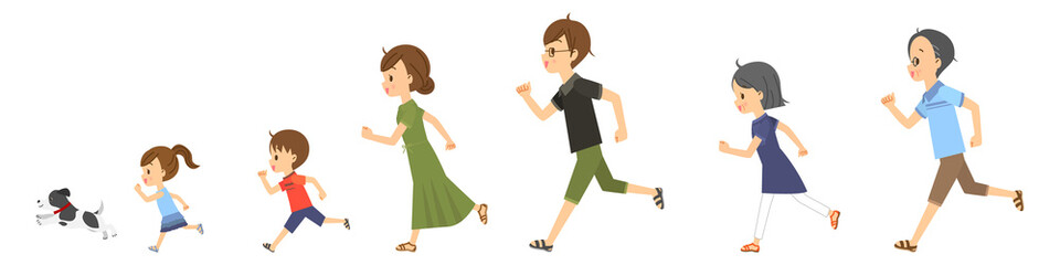 三世代家族　走る　02