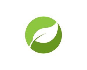 Logos of green leaf ecology nature element vector icon