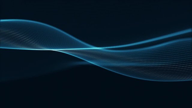 Technology digital wave background concept.