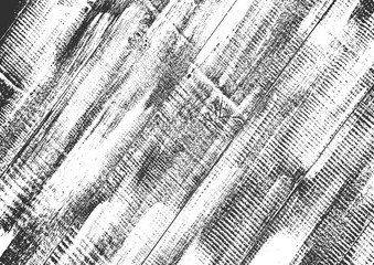 Obraz premium Distress old dry wooden texture. Black and white grunge background. Vector illustration