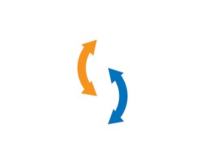 Arrows vector illustration icon Logo Template design