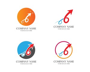 Arrows vector illustration icon Logo Template design