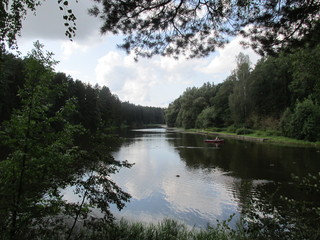 Piacersk Lake in Mahiljou, Belarus
