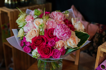 bouquet, wedding, rose, flower, flowers, pink, white, roses, floral, love, green, bride, bridal, beautiful, decoration, marriage, beauty, red, bunch, nature, arrangement, blossom, celebration, color, 