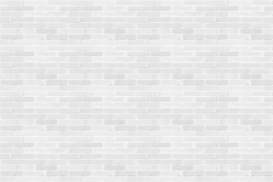 Fototapeta Brick wall seamless design white cream beige pattern textured background