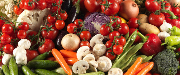 fresh vegetables on the market