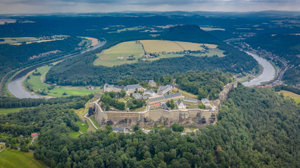 Fototapeta na wymiar Festung Königsstein (Sachsen)