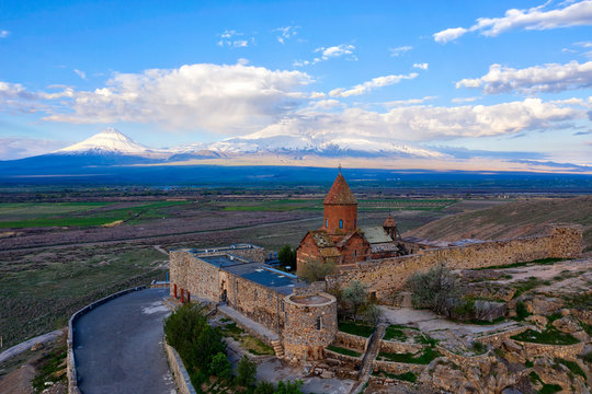 Khor Virab Monastry in Armenia, taken in April 2019\r\n' taken in hdr