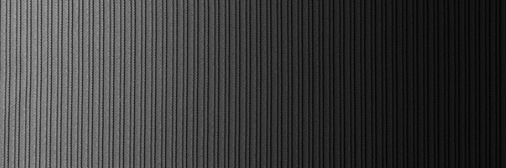 Decorative background black, white color, striped texture horizontal gradient. Wallpaper. Art. Design.