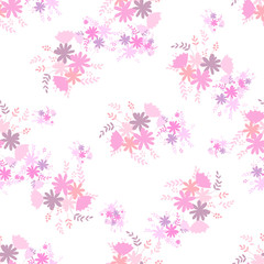 Fantastic flower purple small in fantasy style. Elegant decorative background. Beautiful nature. Ornamental plant.