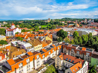 Fototapeta na wymiar Aerial view of Vilnius, Lithuania