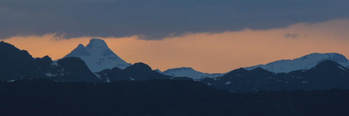 Toedi at sunset, view from Obermutten.