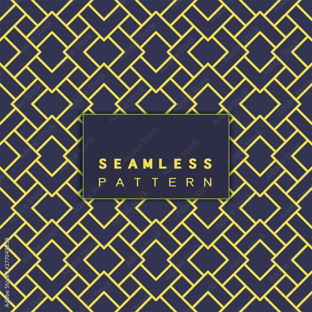 Poster vector seamless pattern and modern stylish texture with repeating thai pattern style.