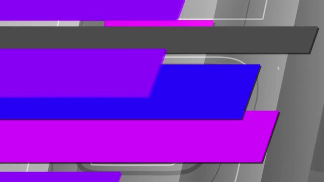 Animated Linear Countdown. Purple Numbers