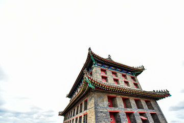 Obraz premium The part of ancient architecture in Shanhaiguan, the Great Wall, China