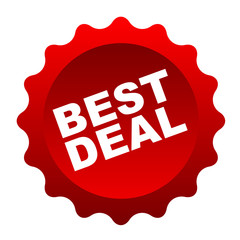 red vector banner best deal