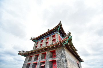 Obraz premium The part of ancient architecture in Shanhaiguan, the Great Wall, China