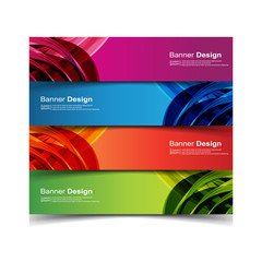 Fototapeta premium Vector Abstract banner web template